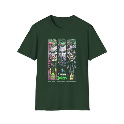 Batman Jokers Unisex Softstyle T-Shirt - Graphic Tee for Comic Book Fans - CreativeRino