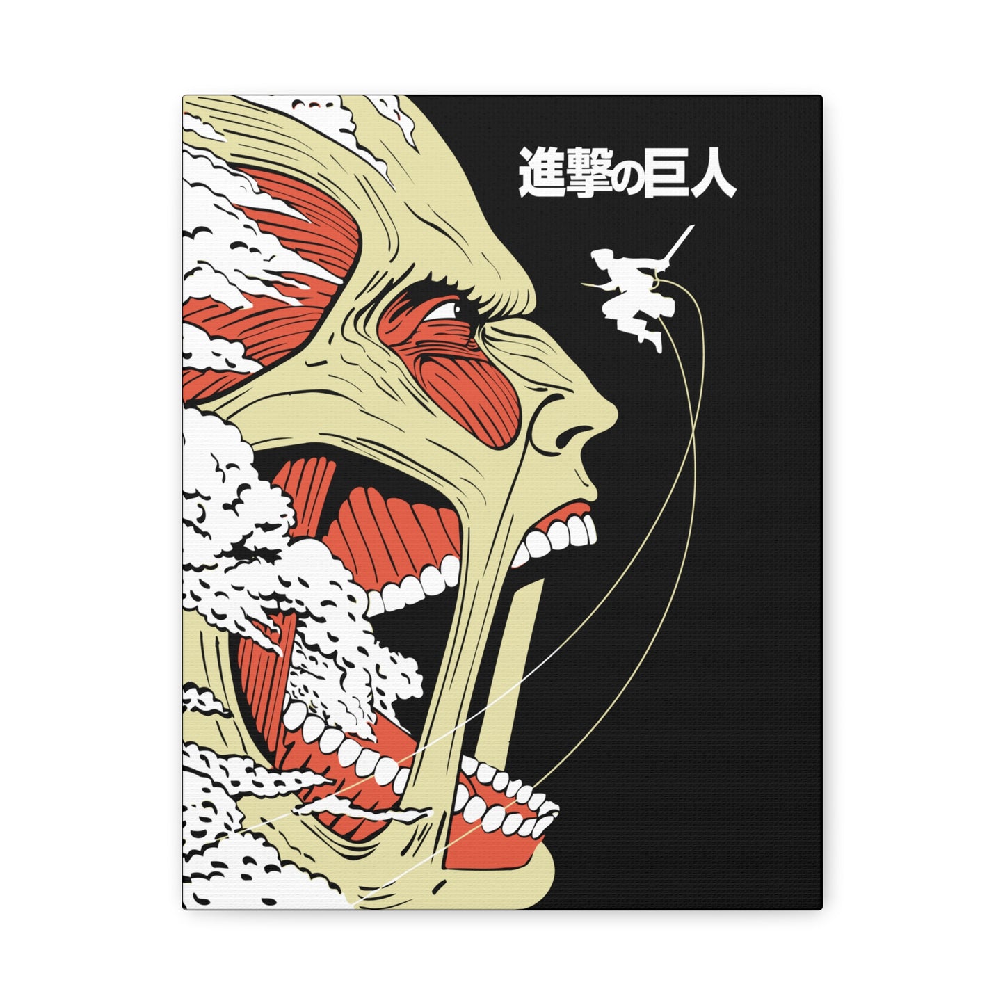 Attack on Titan Matte Canvas Wall Art - Stretched Art for Anime Lovers - CreativeRino