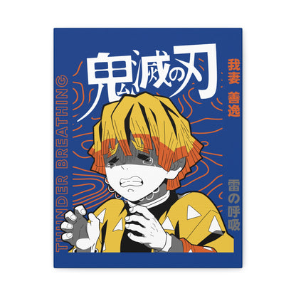 Anime Canvas Wall Art - Thunder Breathing Decor for Fans - CreativeRino