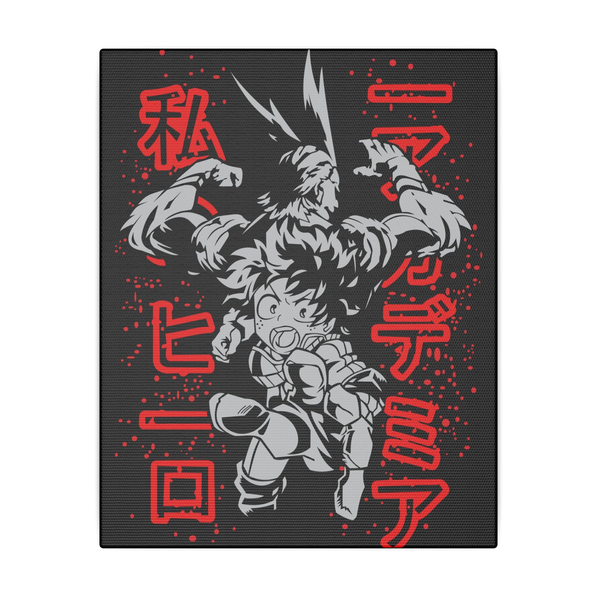 Anime Hero Canvas Art Print - My Hero Academia Perfect for Gamers & Collectors - CreativeRino
