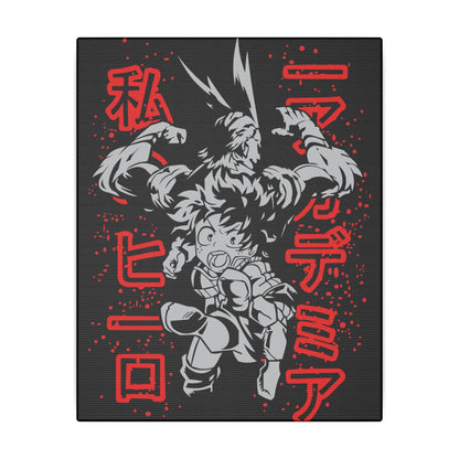 Anime Hero Canvas Art Print - My Hero Academia Perfect for Gamers & Collectors - CreativeRino