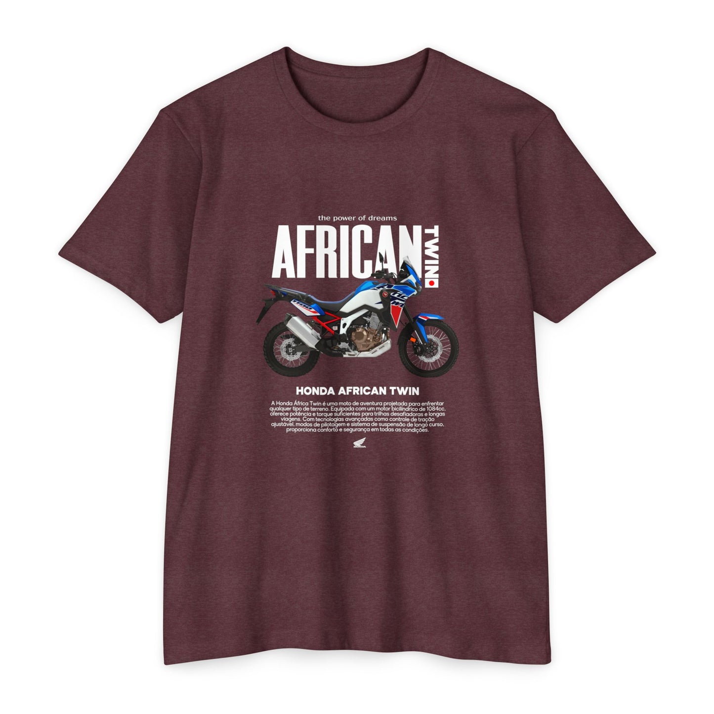 Honda African Twin Unisex T-Shirt - Power of Dreams Motorcycle Tee - CreativeRino