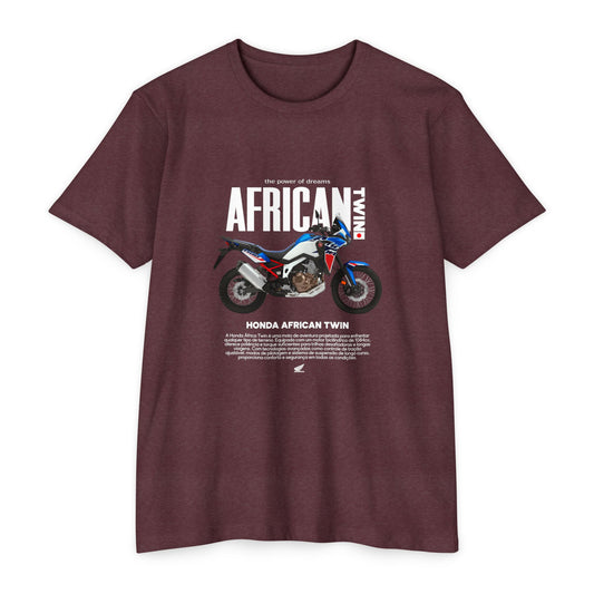 Honda African Twin Unisex T-Shirt - Power of Dreams Motorcycle Tee - CreativeRino