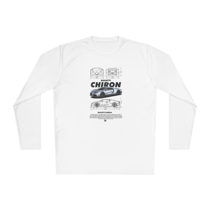 Bugatti Chiron Unisex Lightweight Long Sleeve Tee -  Car T-shirt - CreativeRino