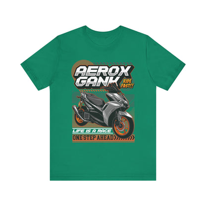 Stylish Scooter Graphic Tee - AEROX GANk - Ride Fast T-shirt - CreativeRino