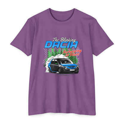 Unisex Blinking Dacia Jersey T-Shirt - Perfect T-shirt for Car Enthusiasts & Everyday Wear - CreativeRino