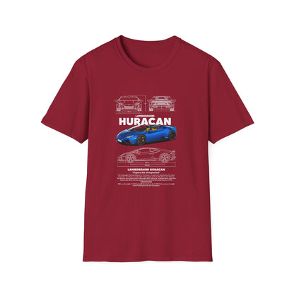 Lamborghini Huracan Unisex Softstyle T-Shirt - Perfect Gift for Car Enthusiasts - CreativeRino