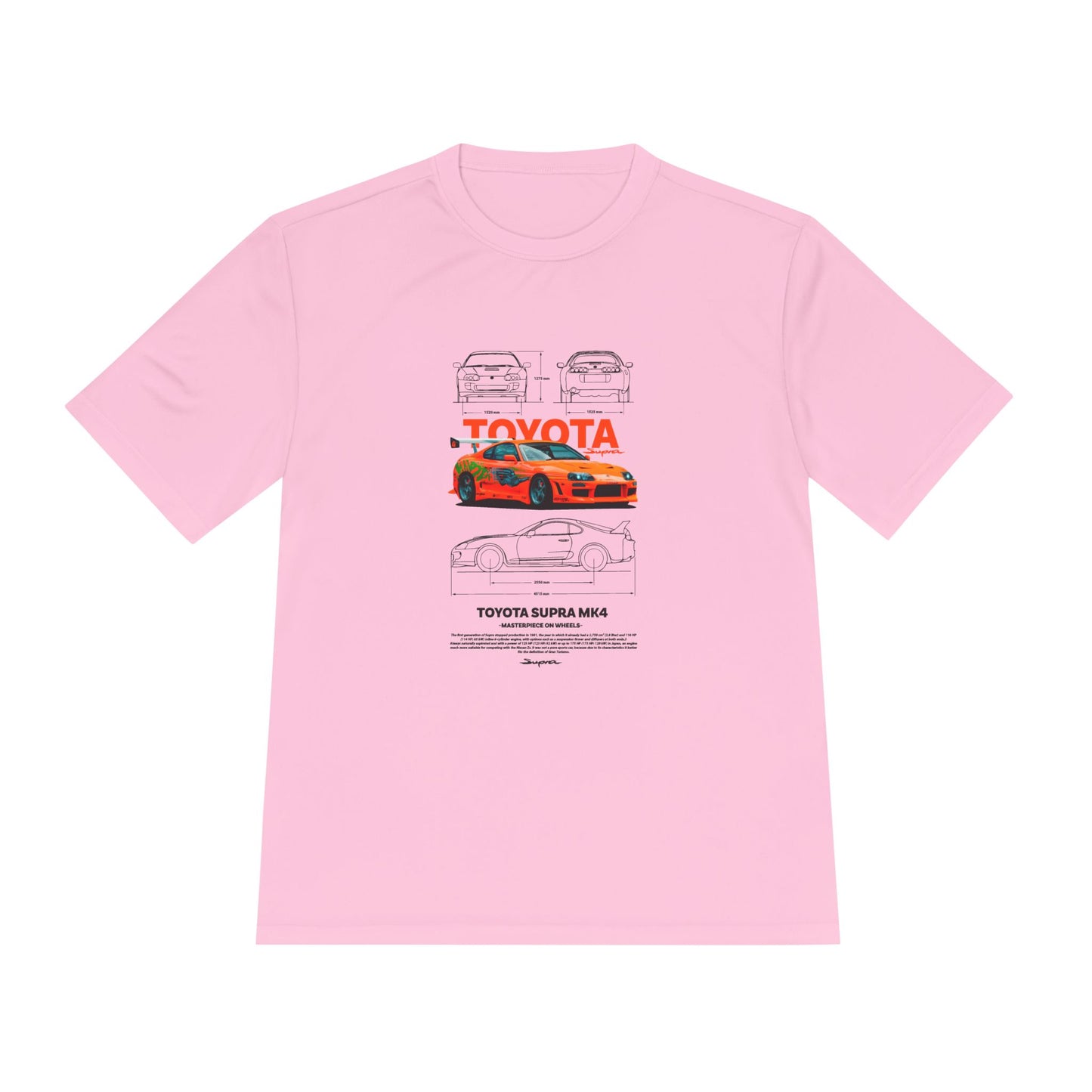 Toyota Supra MK4 Unisex Moisture Wicking Tee – Perfect T-shirt for Car Enthusiasts - CreativeRino