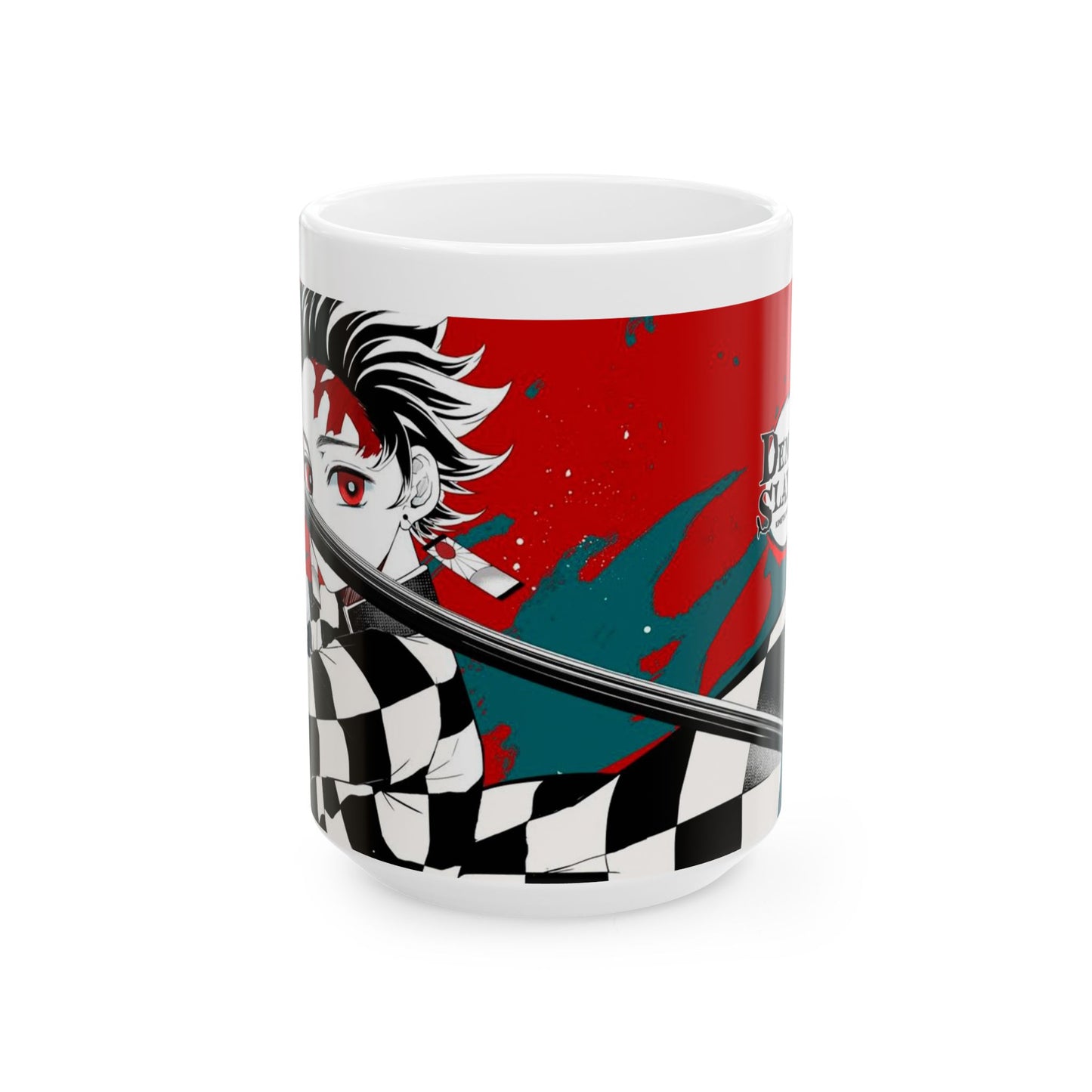 Anime-Inspired Ceramic Mug - Demon Slayer Design - CreativeRino