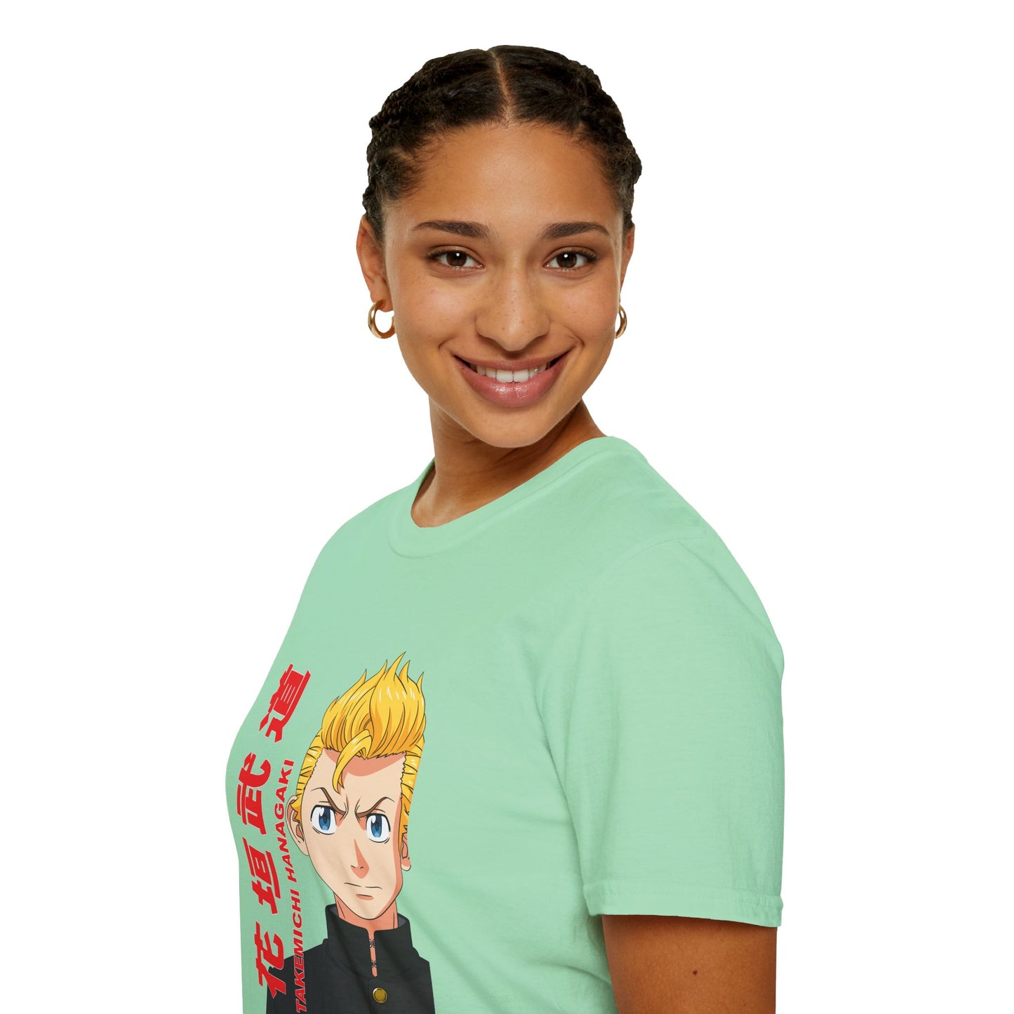 Anime Graphic Unisex Softstyle T-shirt - Tokyo Revengers Design - CreativeRino