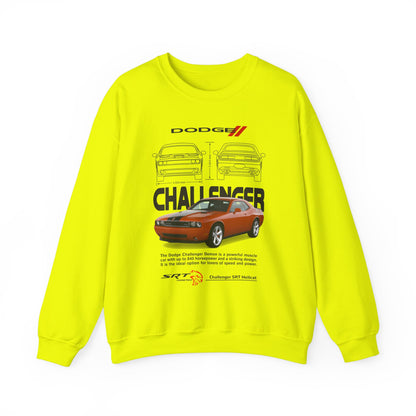 Dodge Challenger Unisex Heavy Blend™ Crewneck Sweatshirt - Retro Muscle Car Design - CreativeRino