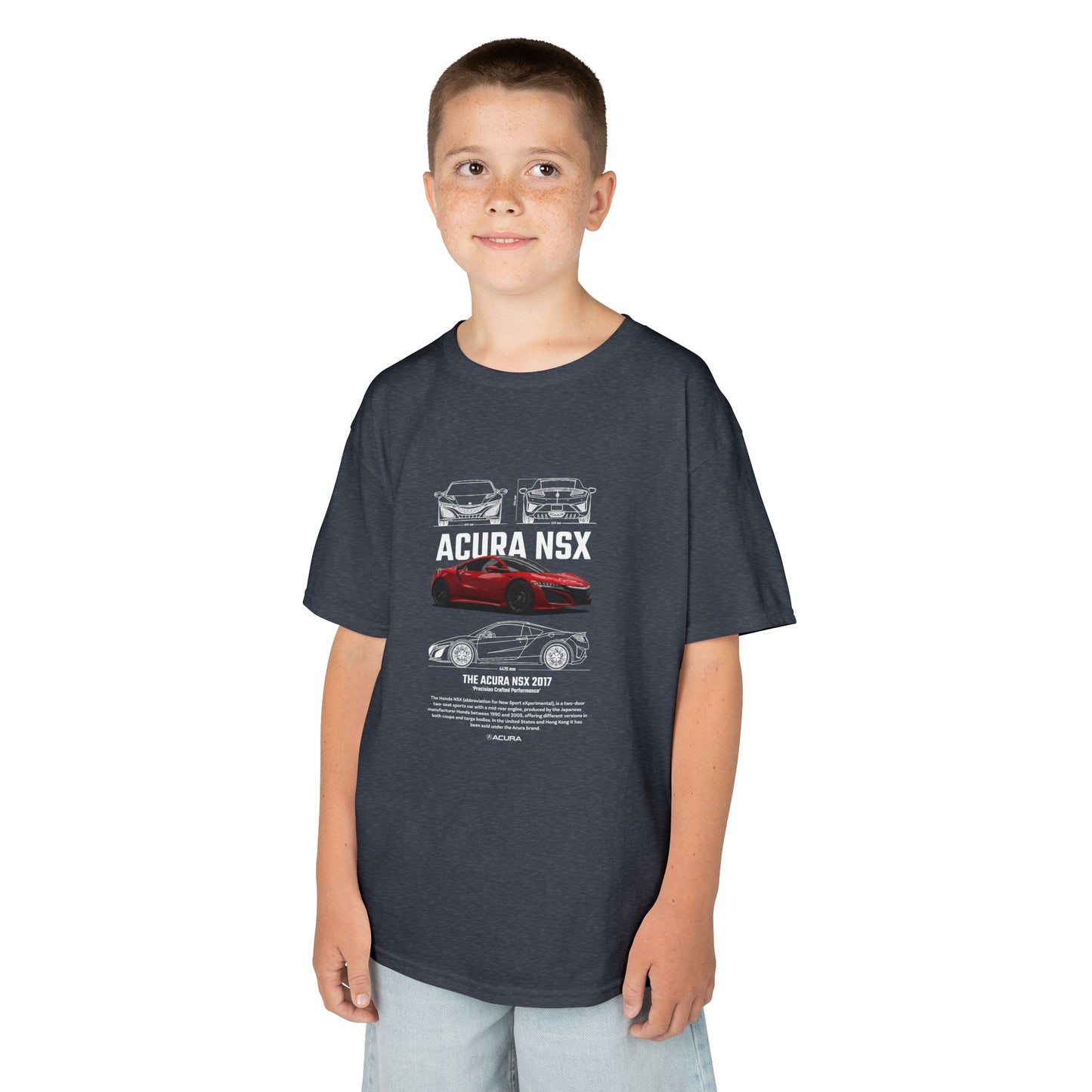 Honda Acura NSX Kids Car T-Shirt - Perfect for Young Car Enthusiasts - CreativeRino