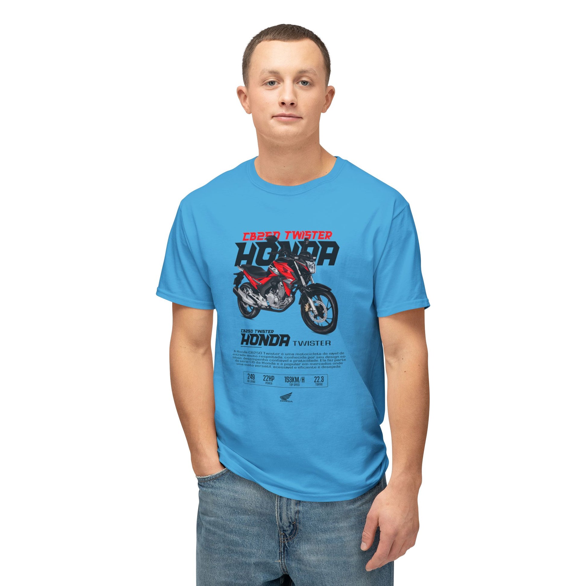 Honda Twister Unisex HD Cotton™ T-shirt - Perfect for Motorcycle Enthusiasts - CreativeRino
