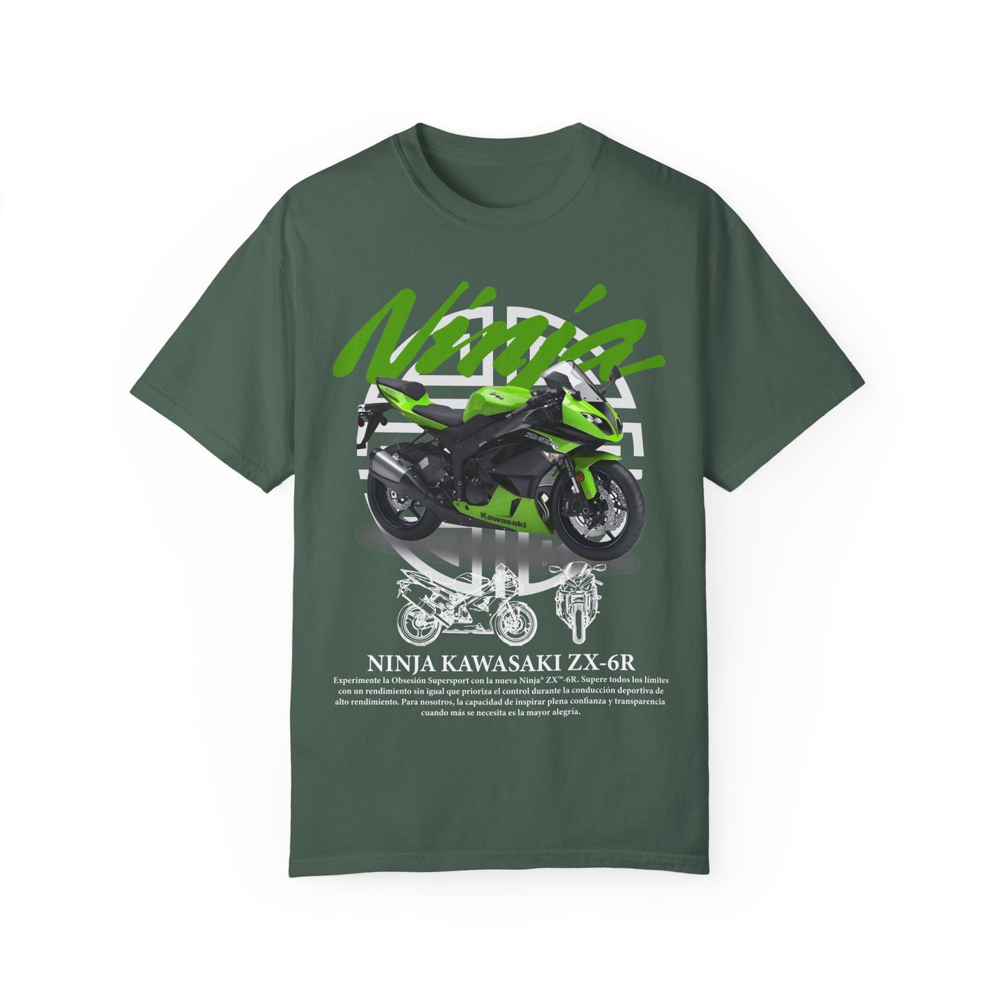 Ninja Kawasaki Z X-6R Unisex T-Shirt - Perfect for Motorcycle Enthusiasts - CreativeRino