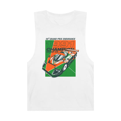 Retro Racing Champion Tank Top - Unisex Vintage 1991 Grand Prix Design - CreativeRino