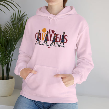 The Cavaliers Unisex Heavy Blend™ Hoodie - Retro Basketball Style - CreativeRino