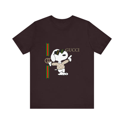 Snoopy Gucci Unisex Jersey Short Sleeve T-shirt - CreativeRino