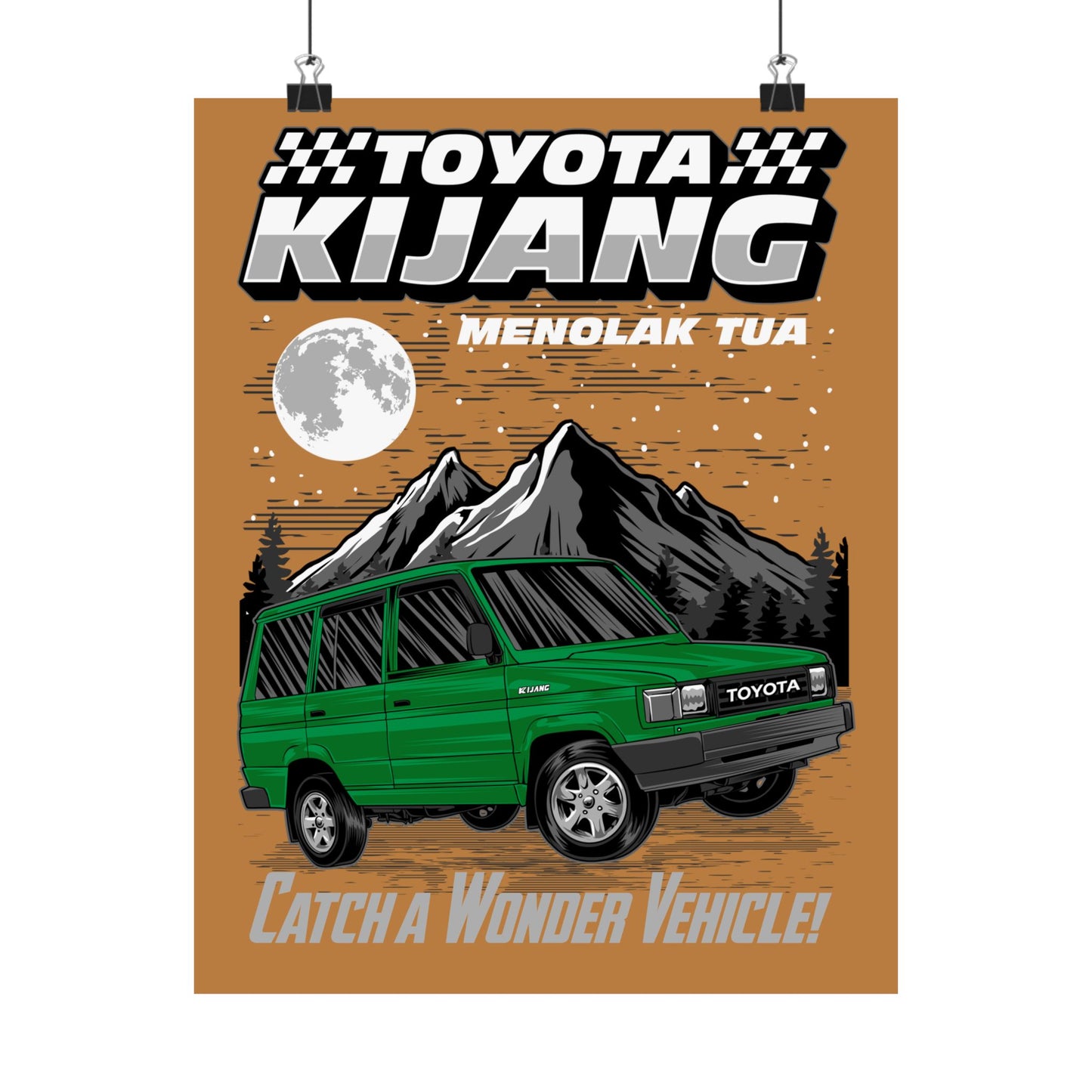 Vintage Toyota Kijang Vertical Poster - Catch a Wonder Vehicle! - CreativeRino