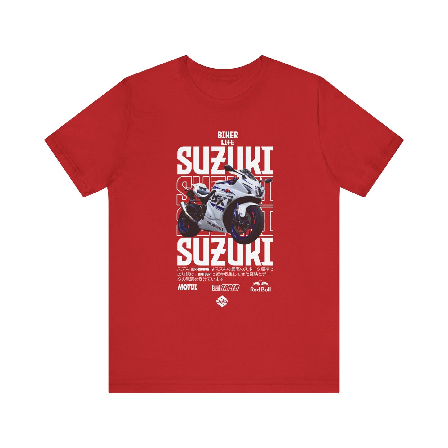 Biker Life Suzuki Unisex Short Sleeve Tee - Perfect T-shirt for Motorcycle Enthusiasts - CreativeRino