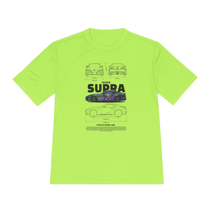Toyota Supra Unisex Moisture Wicking Tee -  Perfect for Car Enthusiasts - CreativeRino