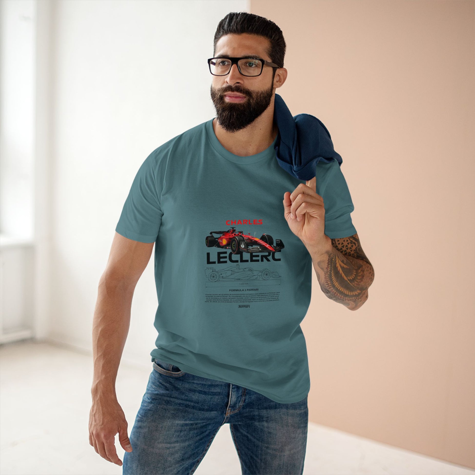 Formula 1 Charles Leclerc Adult Staple Tee - Perfect for Racing Fans - CreativeRino