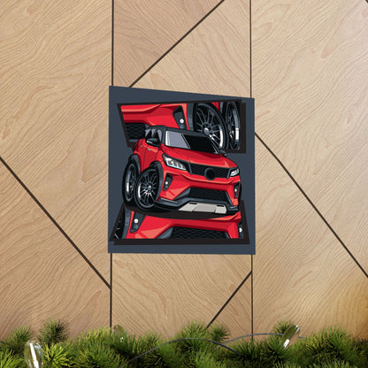 Stylish Matte Square Car Posters - Perfect Poster for Automotive Enthusiasts - CreativeRino