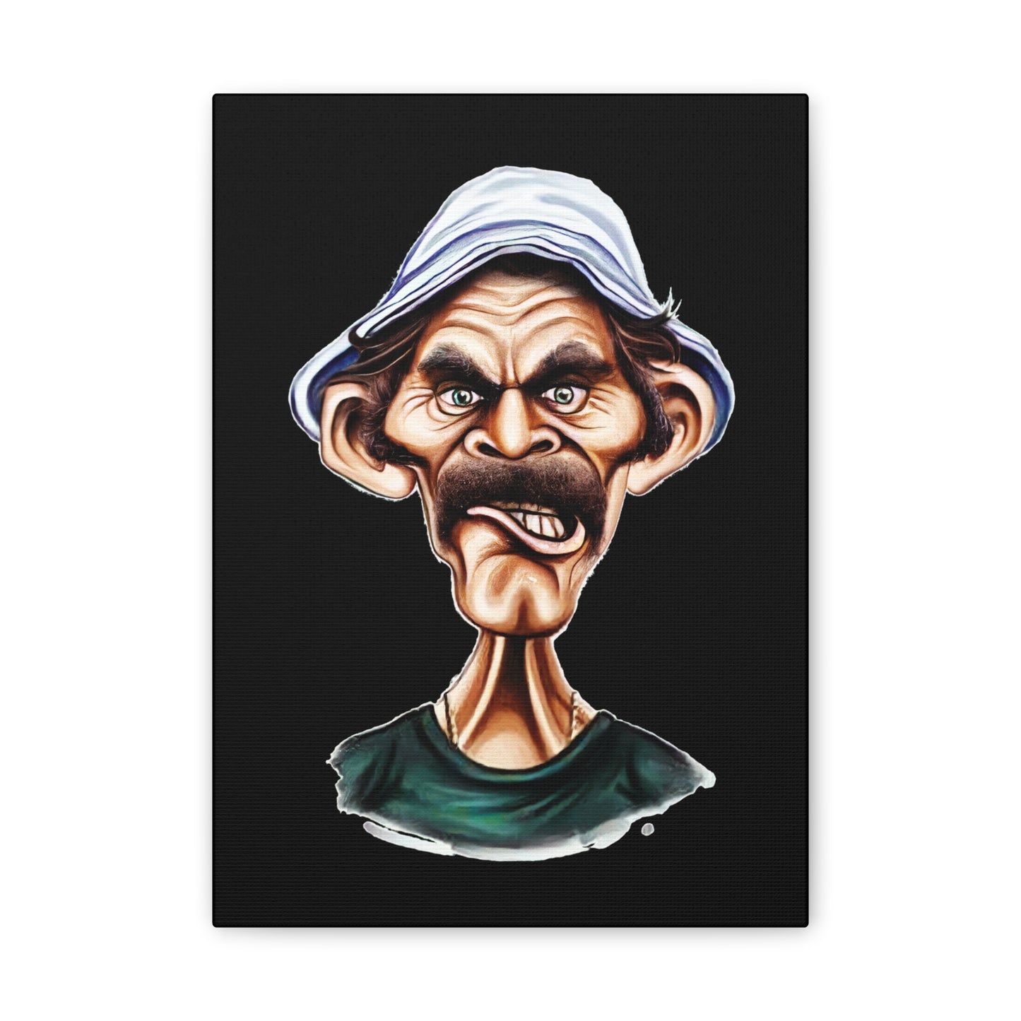 Don Ramon Character Wall Art Canvas - Unique Stretched Canvas Print - CreativeRino