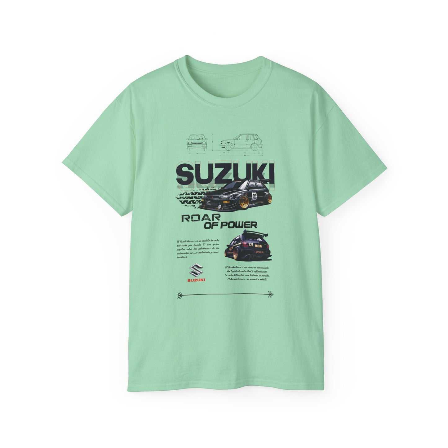 Suzuki Roar of Power Unisex Ultra Cotton Tee - Perfect T-shirt for Car Enthusiasts - CreativeRino