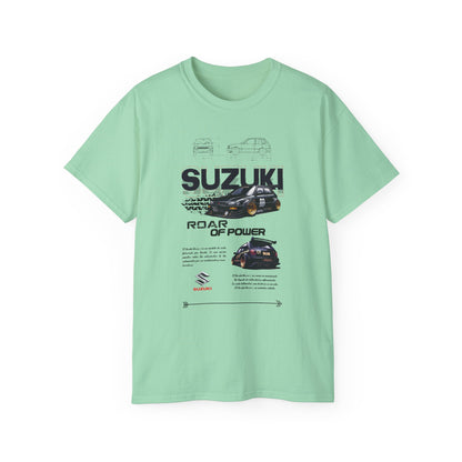 Suzuki Roar of Power Unisex Ultra Cotton Tee - Perfect T-shirt for Car Enthusiasts - CreativeRino