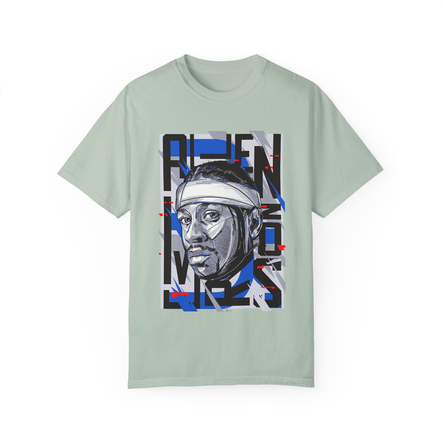 Allen Iverson Unisex Garment-Dyed T-shirt with Graphic Design | Perfect Tee for Sports Fans & Streetwear Enthusiasts - CreativeRino