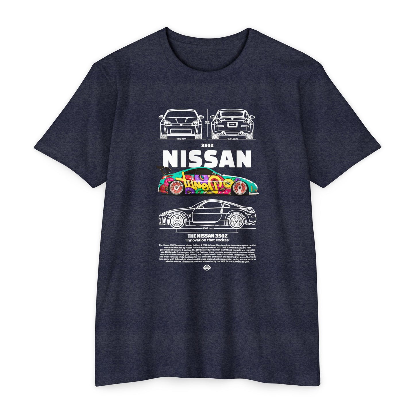 Vintage Nissan 350Z Unisex T-Shirt | Automotive Racing Graphic Tee - CreativeRino