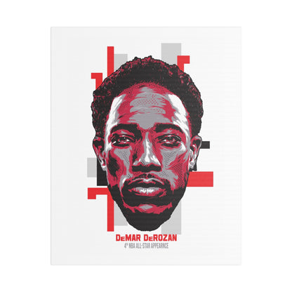 DeMar DeRozan NBA All-Star Satin Canvas Art - CreativeRino