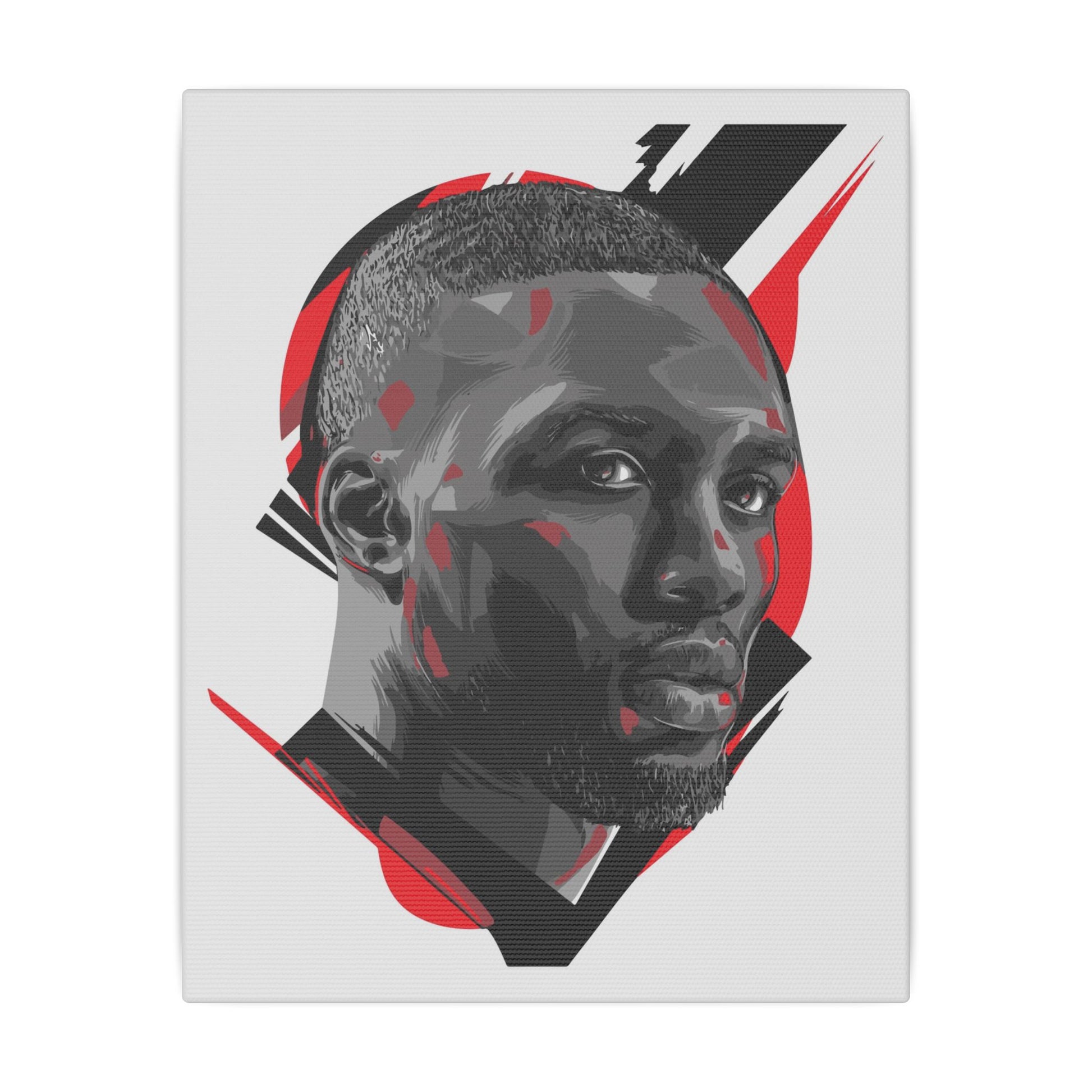 Damian Lillard Modern Abstract Wall Art Print - Matte Canvas Portrait Decor for Home & Office - CreativeRino