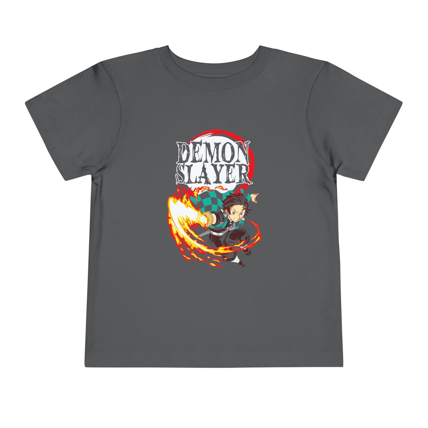Demon Slayer Toddler Short Sleeve Tee - Cute Anime T-shirt for Kids - CreativeRino