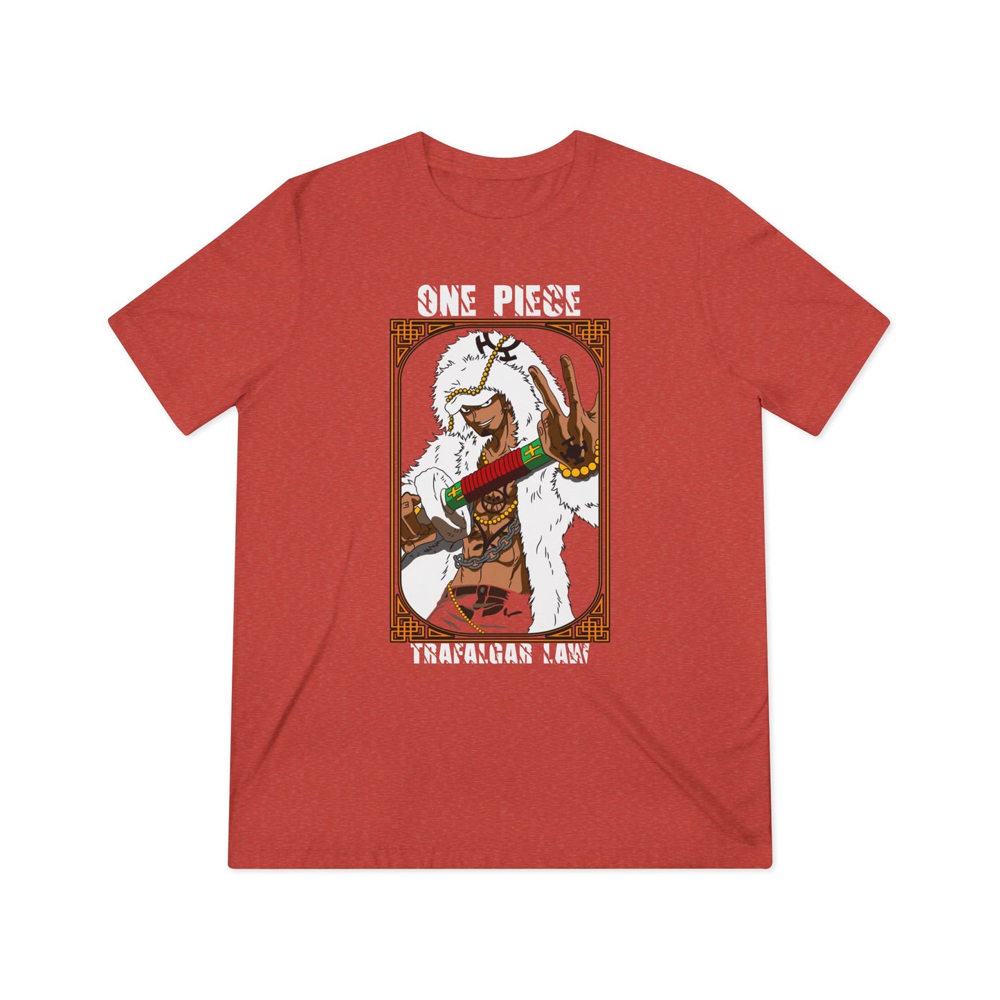 One Piece Trafalgar Law Unisex Triblend Tee - Perfect T-shirt For Anime Fans - CreativeRino
