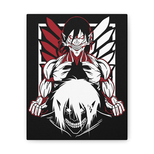 Anime Canvas Wall Art – Heroic Attack on Titan Wall Decor for Fans - CreativeRino