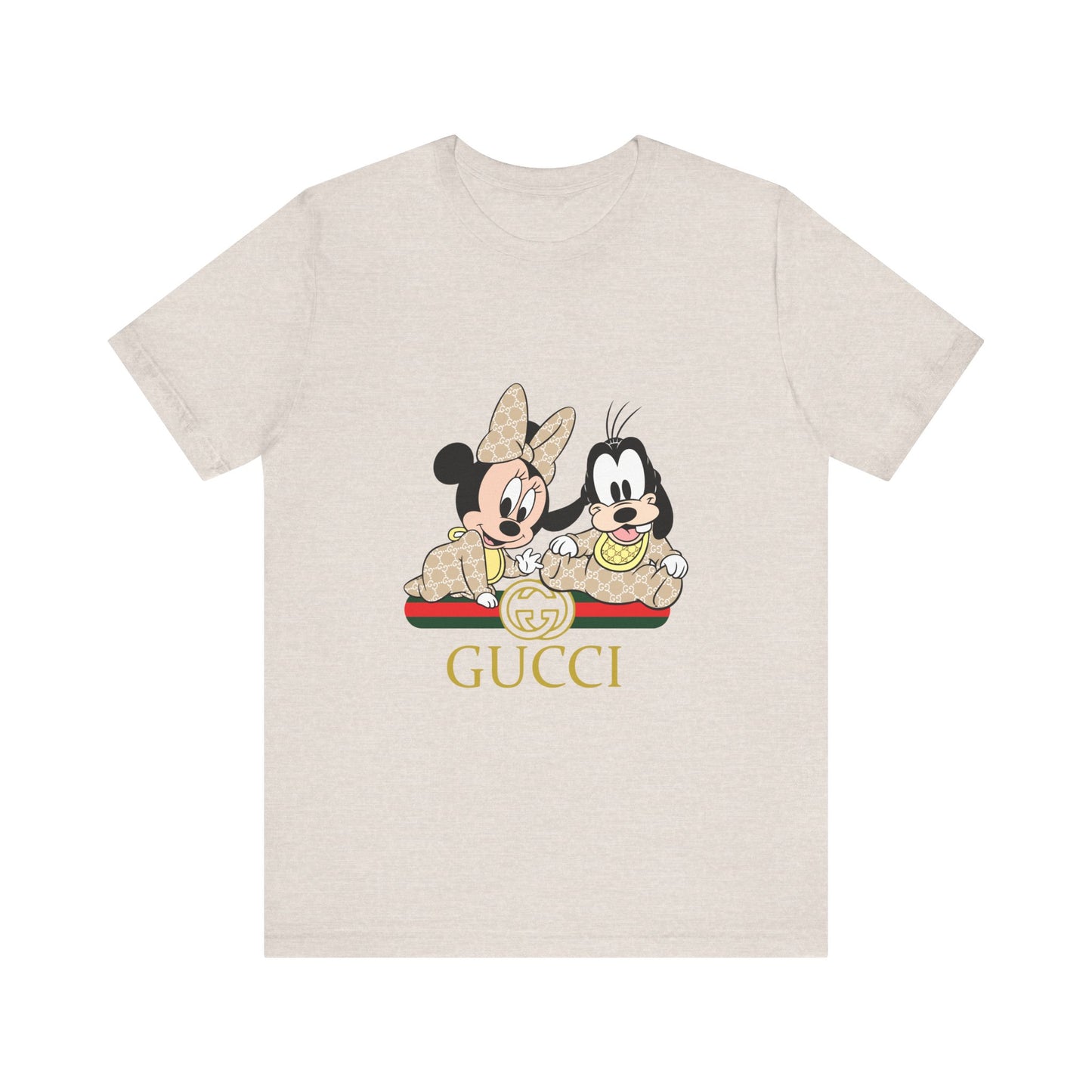Mickey & Goofy Gucci Inspired Tee - Unisex Jersey Short Sleeve T-shirt - CreativeRino