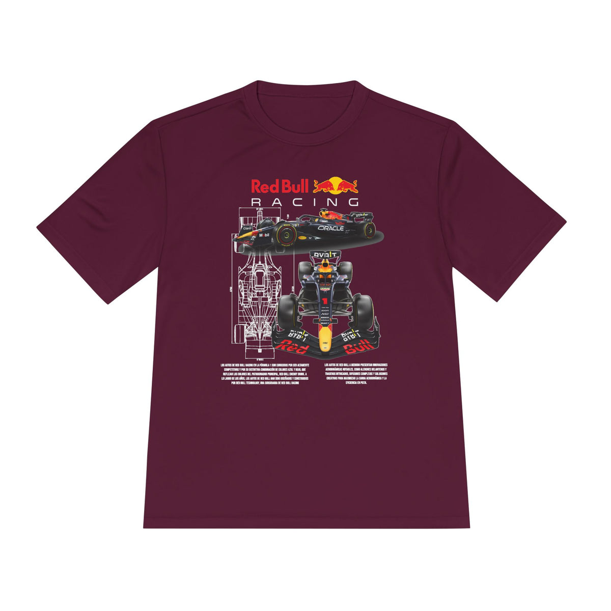 Red Bull Racing Unisex Moisture Wicking Tee for Motorsport Enthusiasts - CreativeRino