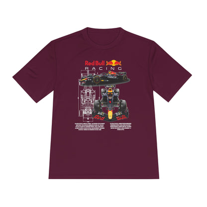 Red Bull Racing Unisex Moisture Wicking Tee for Motorsport Enthusiasts - CreativeRino