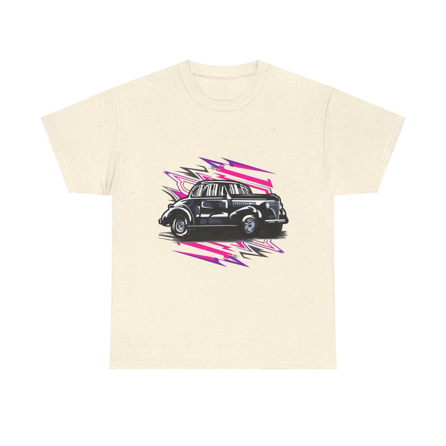 Retro Car Unisex Heavy Cotton Tee - Stylish Graphic T-shirt for Auto Enthusiasts - CreativeRino