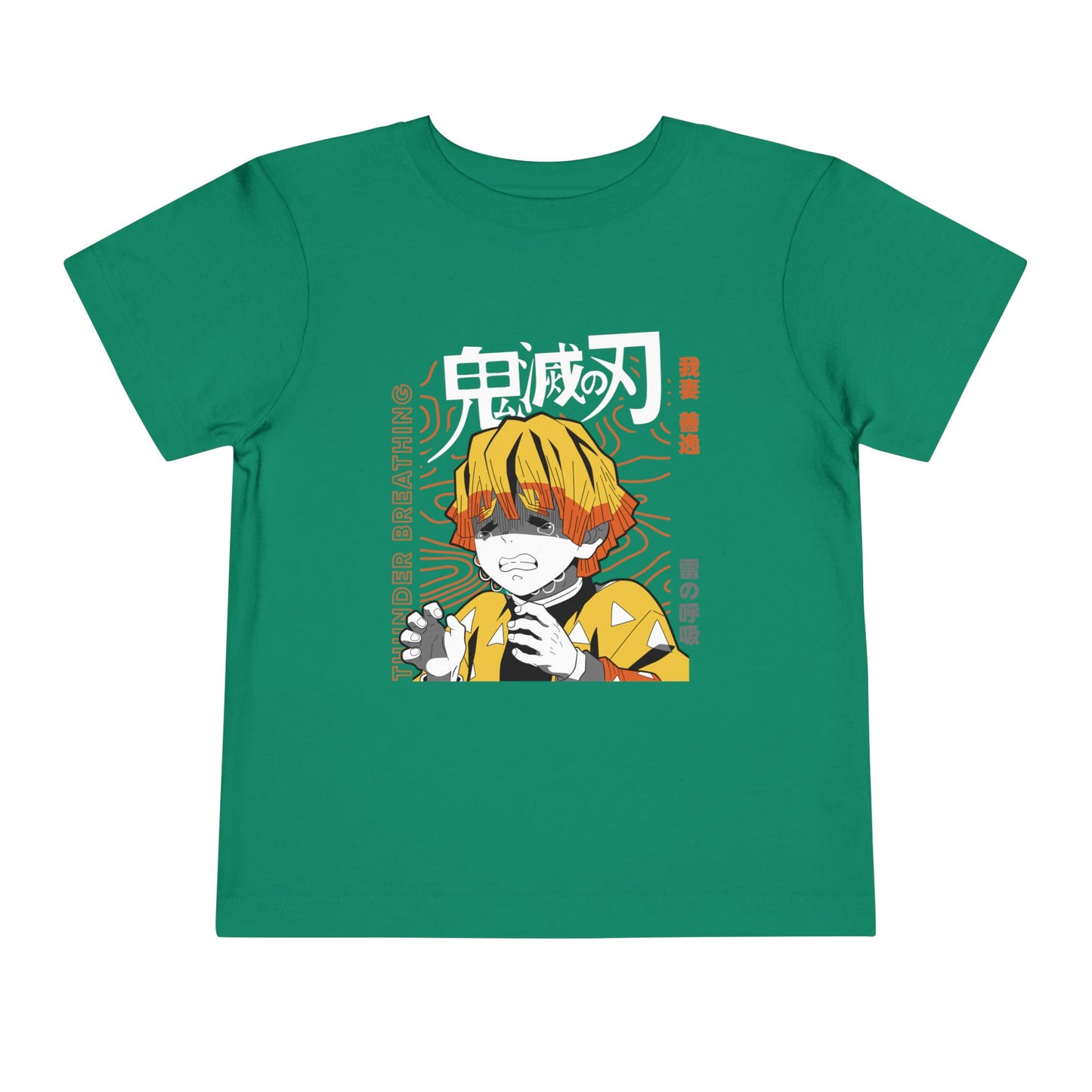 Demon Slayer Toddler Short Sleeve Tee - Anime-Inspired Design with Yonder Breathing - CreativeRino