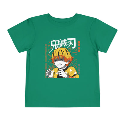 Demon Slayer Toddler Short Sleeve Tee - Anime-Inspired Design with Yonder Breathing - CreativeRino
