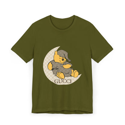 Cozy Sleepy Bear Unisex Jersey T-Shirt - CreativeRino