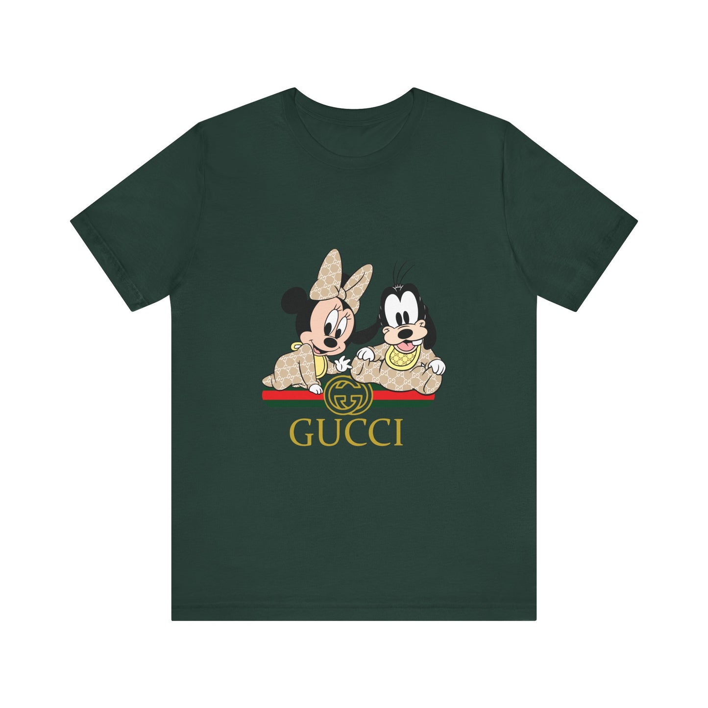Mickey & Goofy Gucci Inspired Tee - Unisex Jersey Short Sleeve T-shirt - CreativeRino