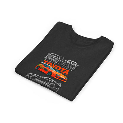 Toyota Supra MK4 Car Youth  Tee - Cool Graphic Short Sleeve T-Shirt - CreativeRino