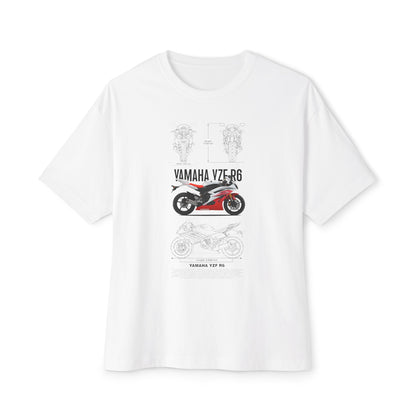 Yamaha VZ-R6 Unisex Oversized Boxy Tee - Motorcycle Graphic T-shirt - CreativeRino