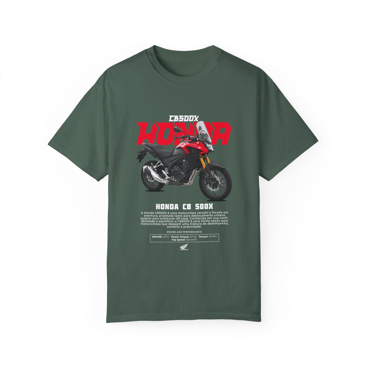 Honda CB500X Unisex Motorcycle T-Shirt - Vintage Style Graphic Tee - CreativeRino