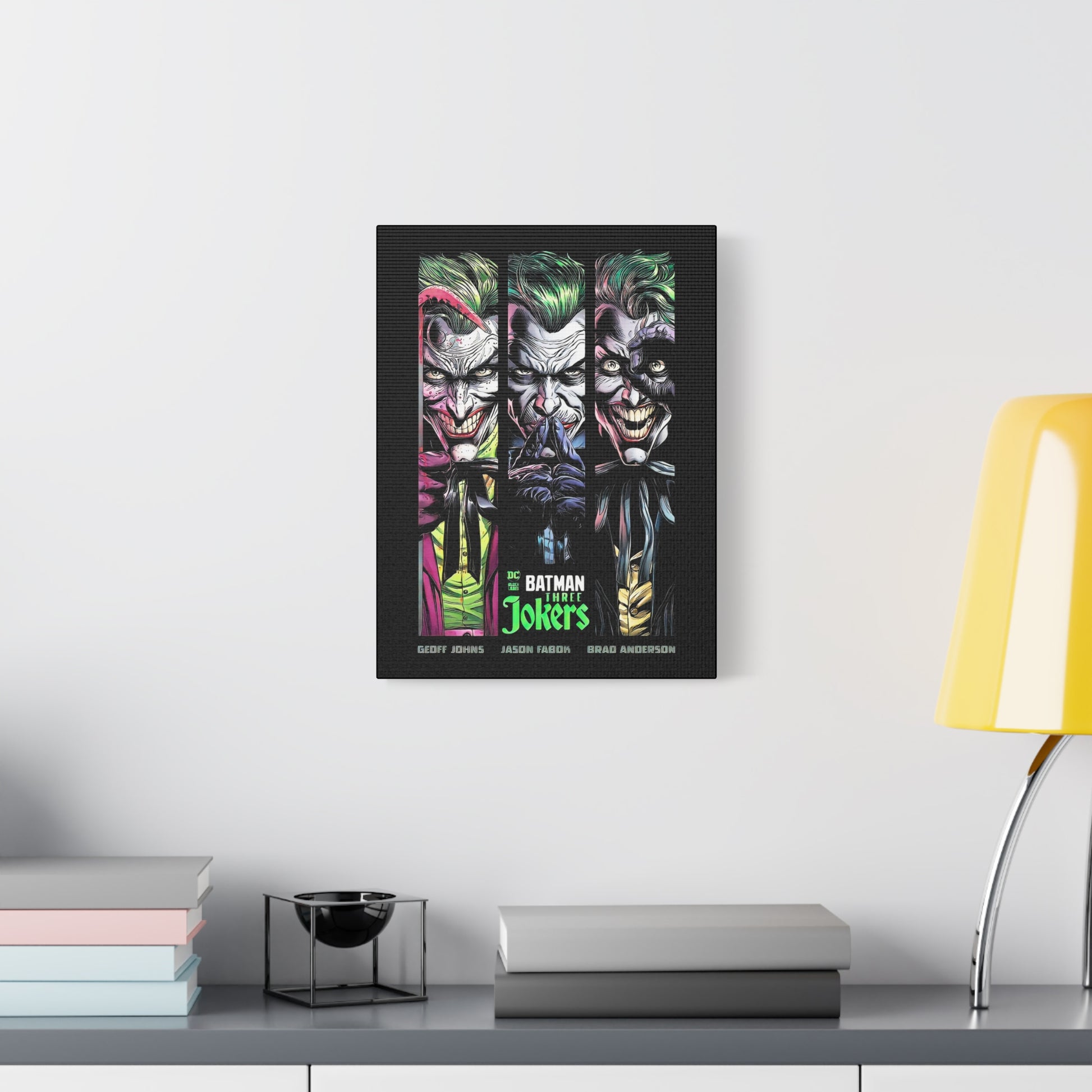 Batman Three Jokers Canvas Art - Stretched Matte Wall Décor - CreativeRino