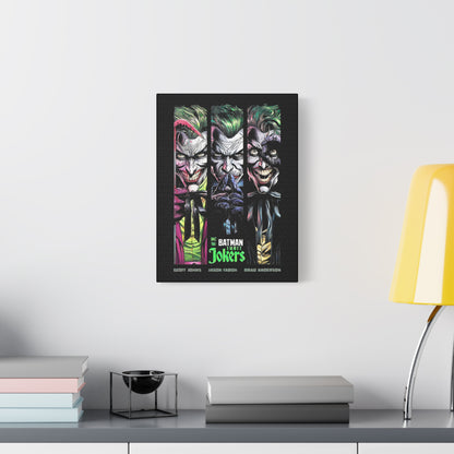 Batman Three Jokers Canvas Art - Stretched Matte Wall Décor - CreativeRino