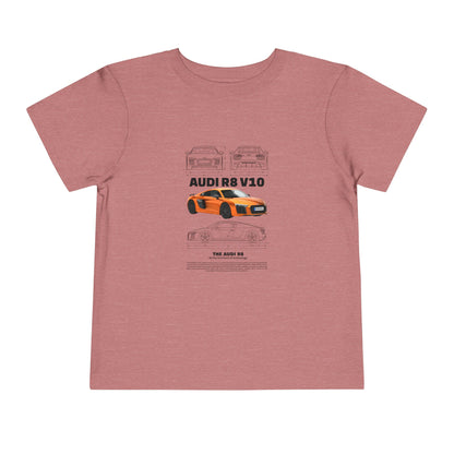 Audi R8 Car Lover Tee -  Graphic Short Sleeve Shirt | Car T-shirt - CreativeRino